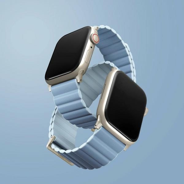 Uniq Revix Premium Magnetic Strap for Apple Watch 38/40/41mm - Blue and Whiteeng