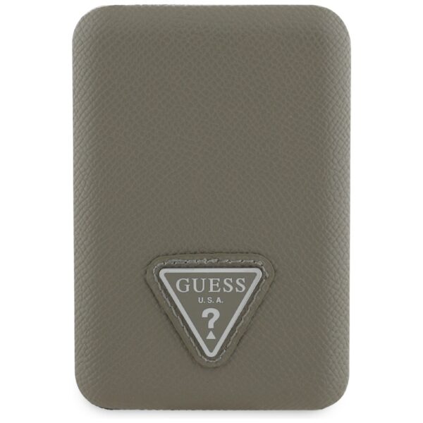 207086_2 Guess Grained Triangle Power Bank with MagSafe 5000mAh 15W USB-C - Browneng