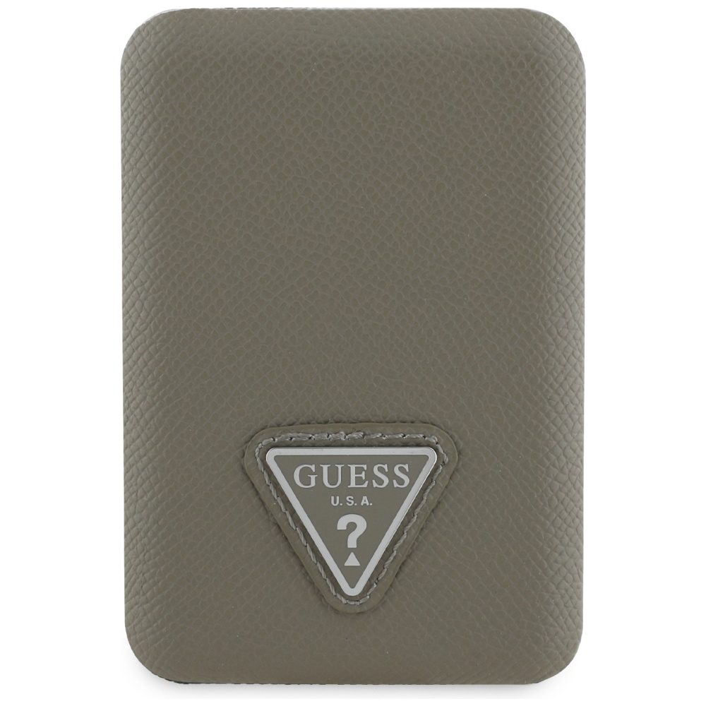 207086_2 Guess Grained Triangle Power Bank with MagSafe 5000mAh 15W USB-C - Browneng