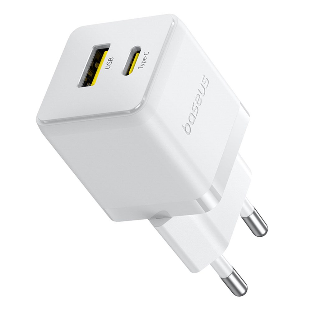 207166_5 Baseus Palm 30W USB-C USB-A Wall Charger - Whiteeng