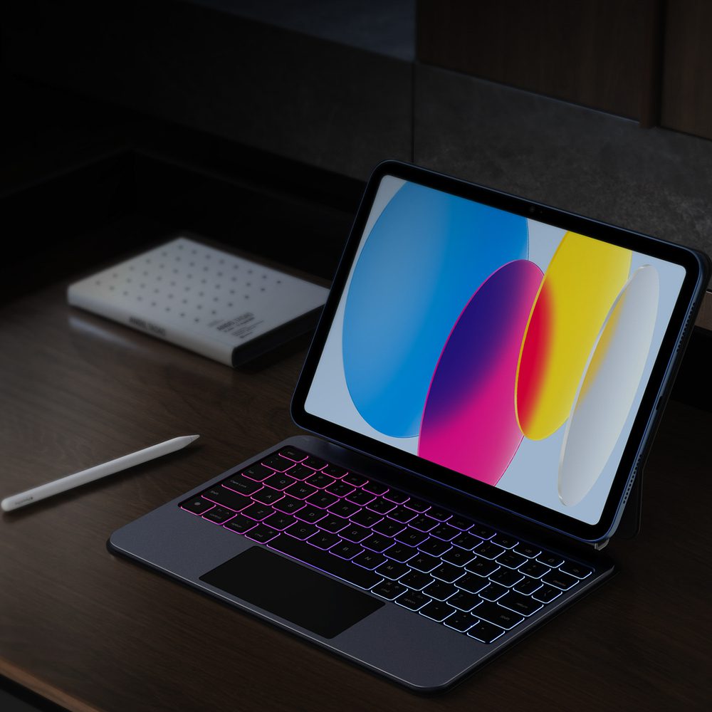 207769_10 Etui z klawiaturą Dux Ducis (MK series) na iPad 10" (2022) iPad 11" (2025) - czarnepol