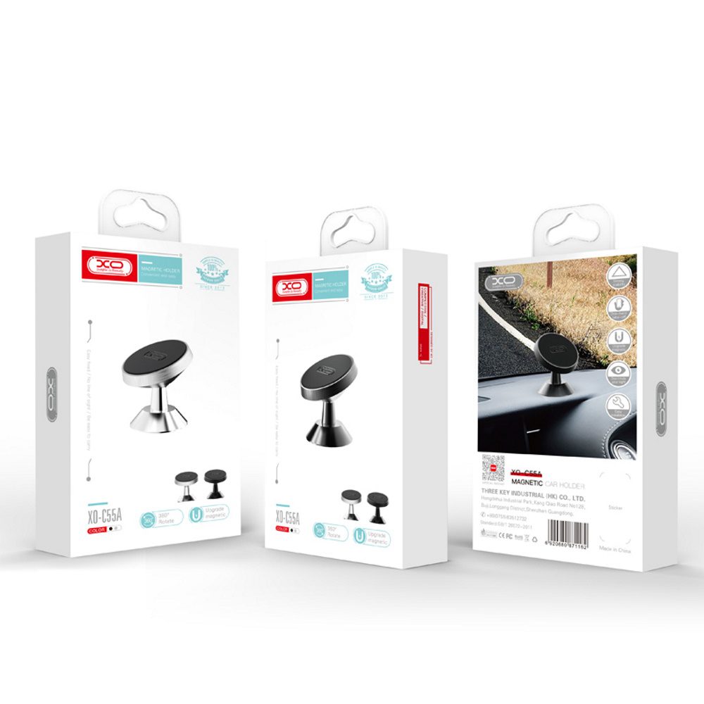 XO car holder C55A magnet black glued