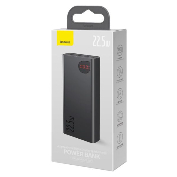 Baseus power bank Adaman 22,5W 20000mAh black