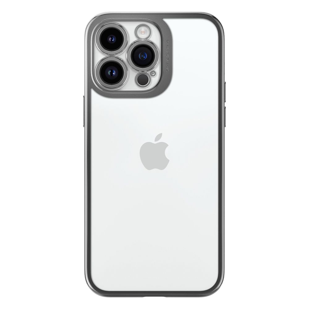 308138_oryg Spigen Optik Crystal case for iPhone 14 Pro 6,1" chrome grey