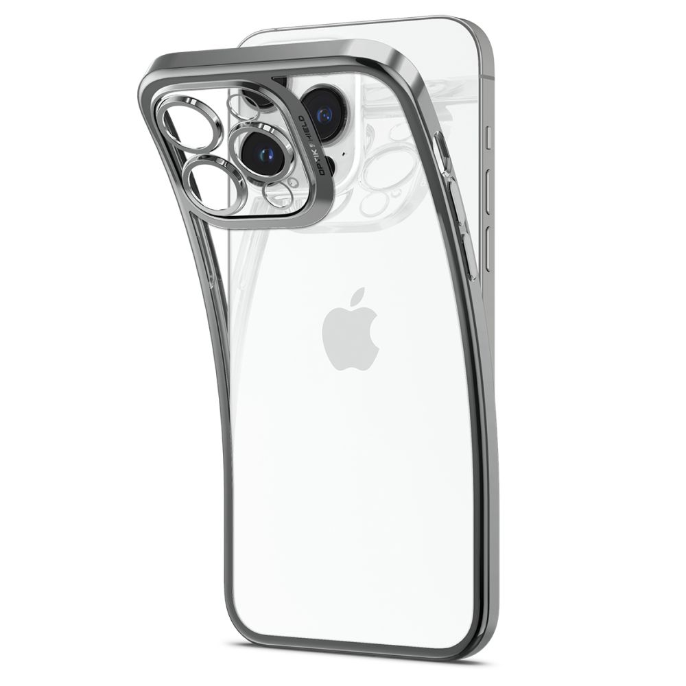 308142_oryg Spigen Optik Crystal case for iPhone 14 Pro 6,1" chrome grey