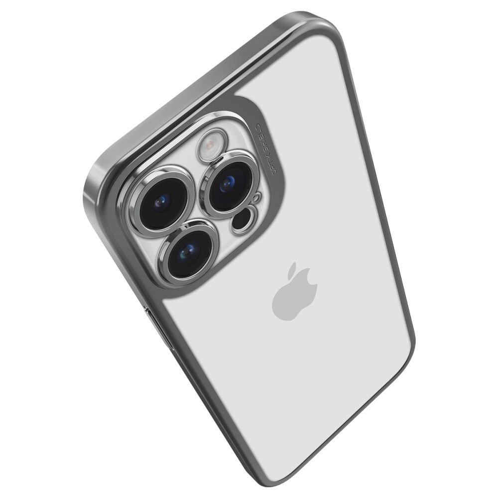 308143_oryg Spigen Optik Crystal case for iPhone 14 Pro 6,1" chrome grey