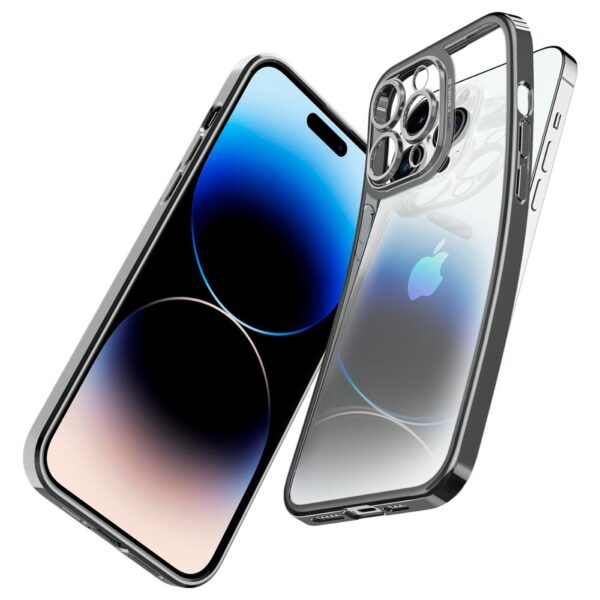 308144_oryg Spigen Optik Crystal case for iPhone 14 Pro 6,1" chrome grey