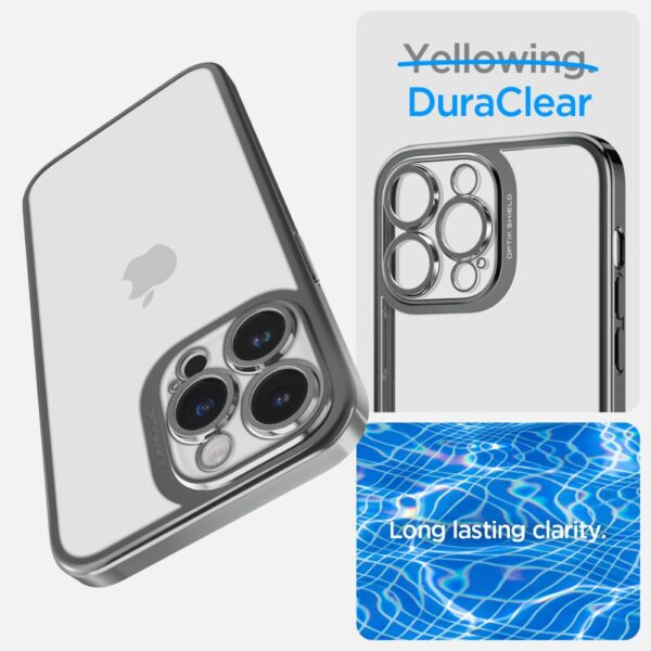 308146_oryg Spigen Optik Crystal case for iPhone 14 Pro 6,1" chrome grey