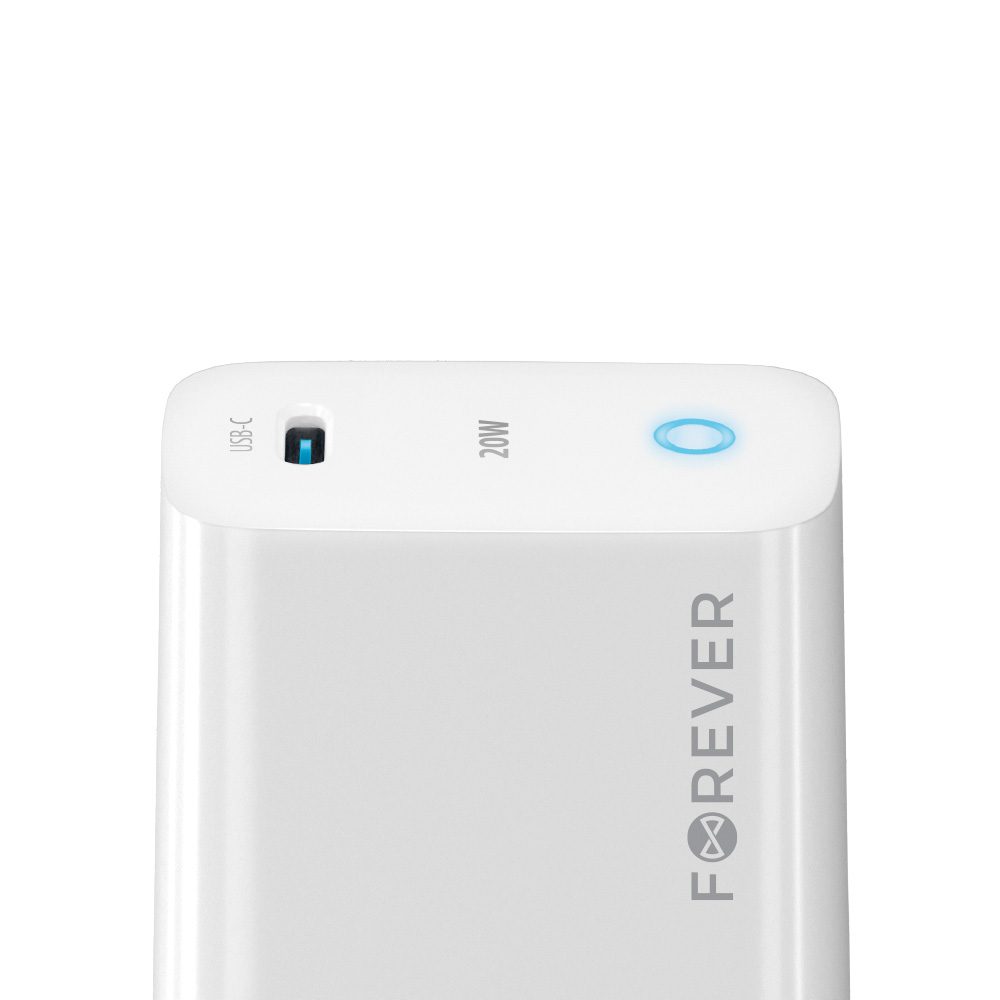 Forever TC-06-20C PD QC charger 1x USB-C 20W white
