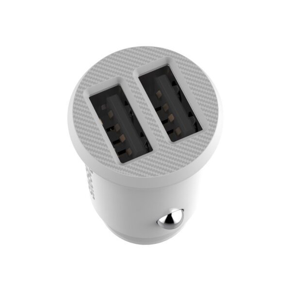 Baseus Grain Car Charger CCALL-ML02 mini charger 2x USB-A 3.1A - whiteeng