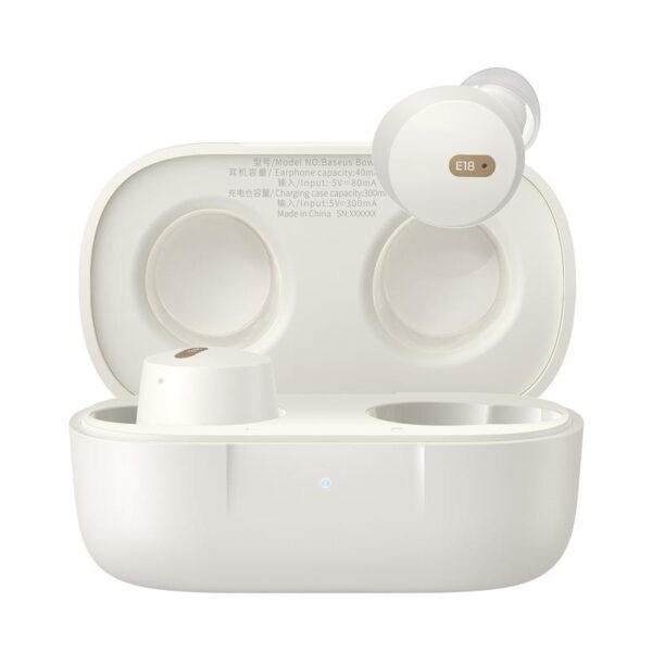 Baseus Bowie E18 True Wireless Earphones Stellar White