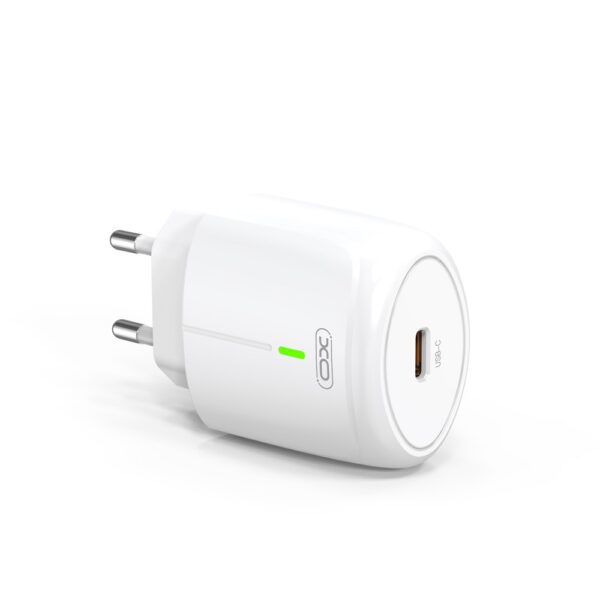 XO L113 WALL CHARGER USB-C PD 20W LED WHITE