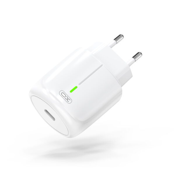XO L113 WALL CHARGER USB-C PD 20W LED WHITE