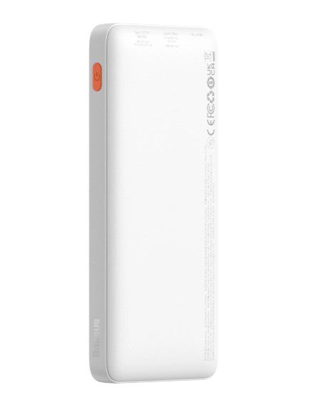 Baseus Airpow 20W 10000mAh Power Bank with USB-A - USB-C Cable - White