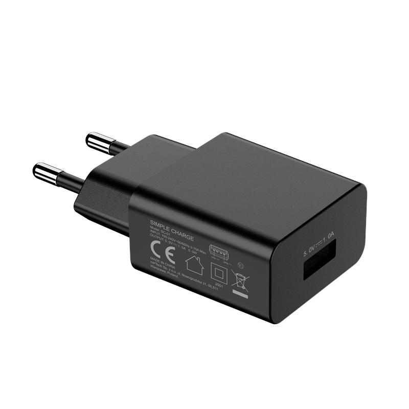 myPhone Simple Charge 1A Charger BLACK