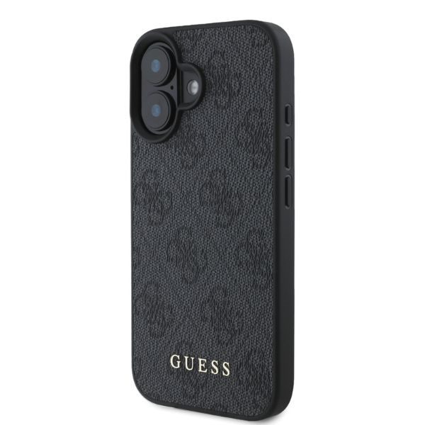Guess case for iPhone 16 6.1" czarny/black hardcase 4G Classic