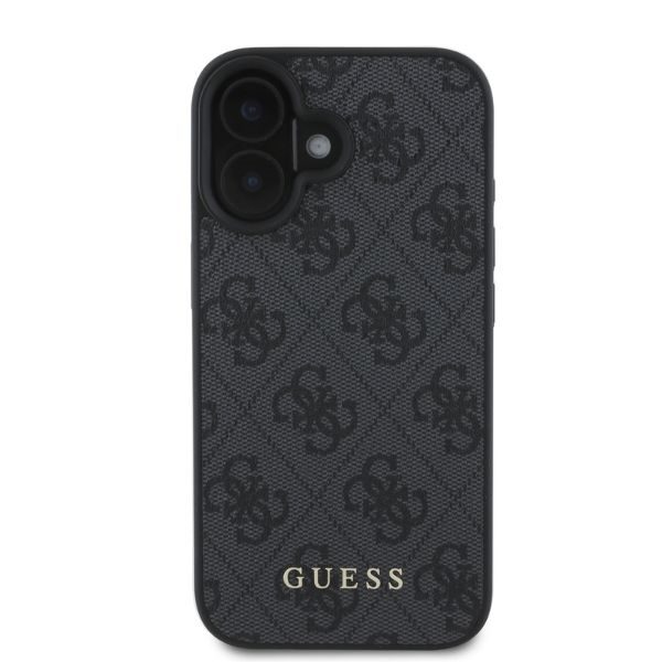 Guess case for iPhone 16 6.1" czarny/black hardcase 4G Classic