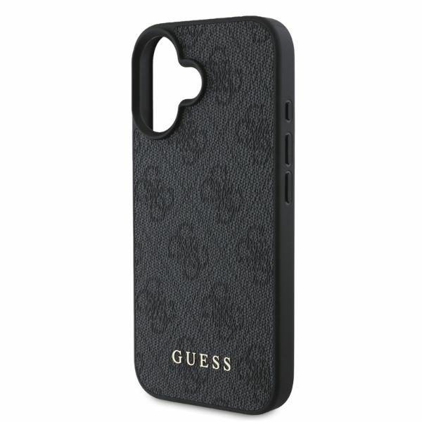 Guess case for iPhone 16 6.1" czarny/black hardcase 4G Classic