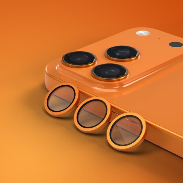 Etteri camera lens protector for iPhone 17 Pro / 17 Pro Max orange