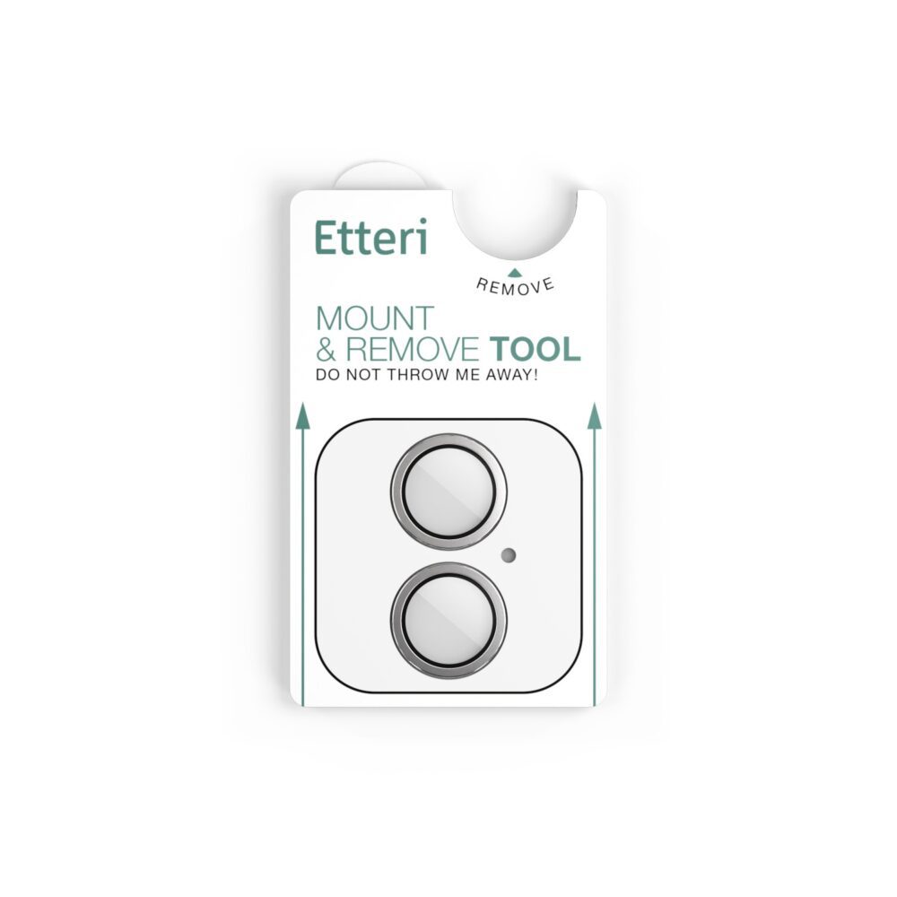 Etteri camera lens protector for iPhone 17 white