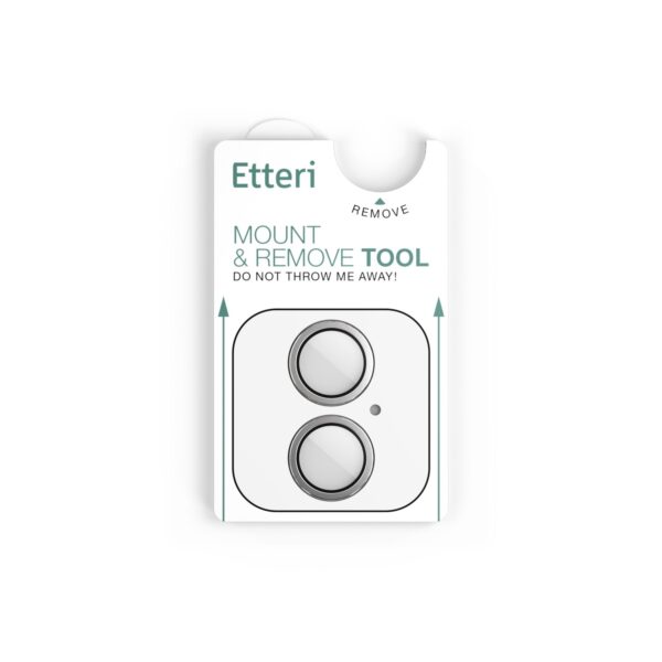 Etteri camera lens protector for iPhone 17 white