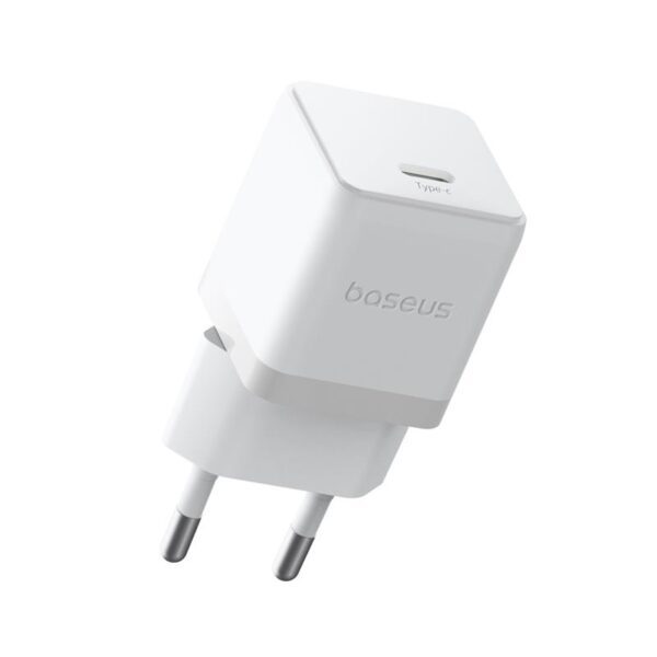 Baseus Palm Fast Charger Wall Charger 30W 1×USB-C EU Moon White