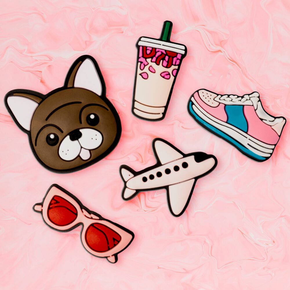 3D Sticker Pink 5pcs set