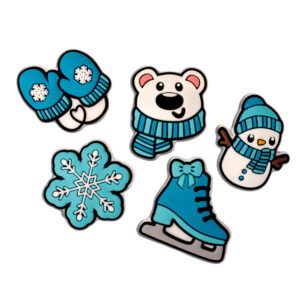 3D Sticker Snow 5pcs set