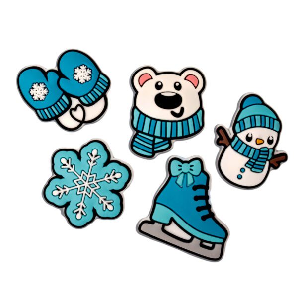 3D Sticker Snow 5pcs set