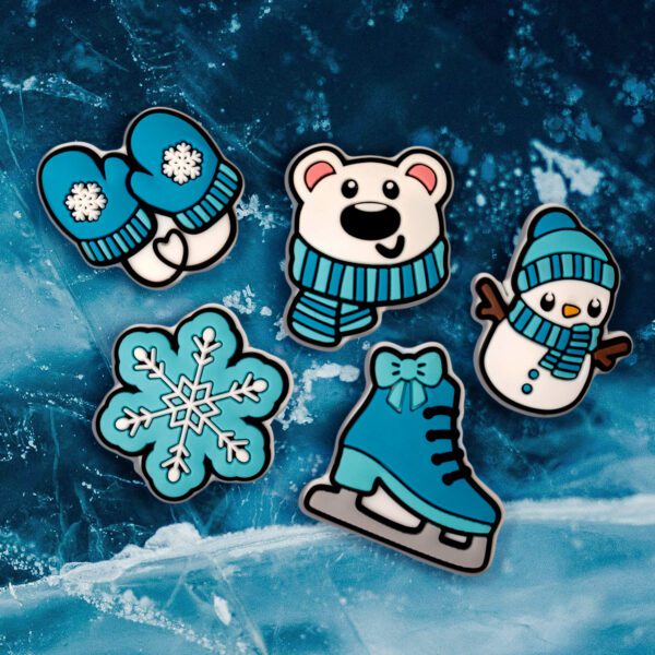 3D Sticker Snow 5pcs set