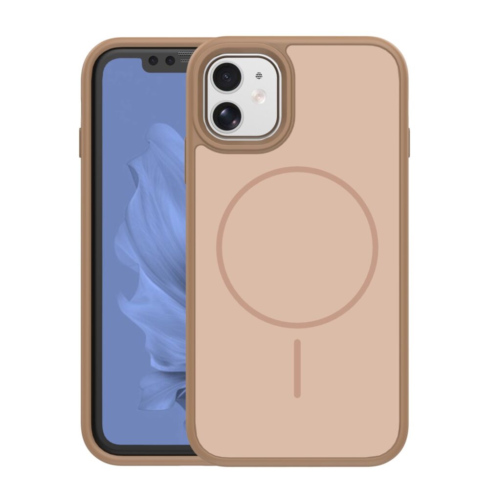 Frame Thin Mag case for iPhone 11 brown