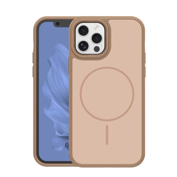 Frame Thin Mag case for iPhone 12 / 12 Pro  6,1" brown