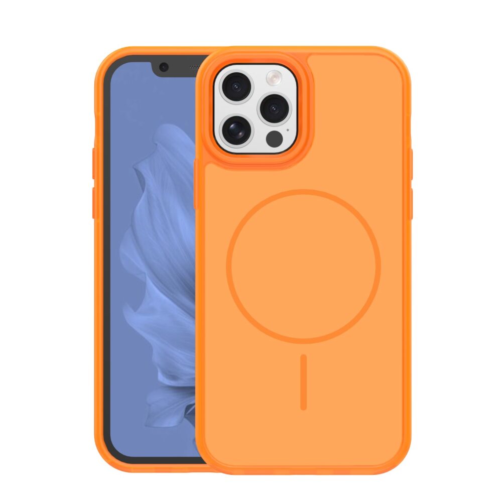 Frame Thin Mag case for iPhone 12 / 12 Pro 6,1" orange