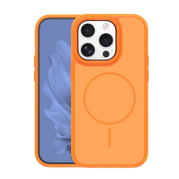 Frame Thin Mag case for iPhone 15 Pro 6,1" orange