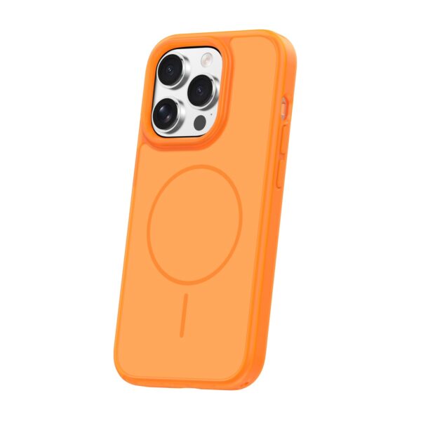 Frame Thin Mag case for iPhone 15 Pro 6,1" orange