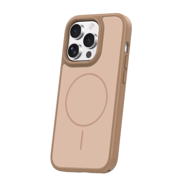 Frame Thin Mag case for iPhone 15 Pro 6,1" brown