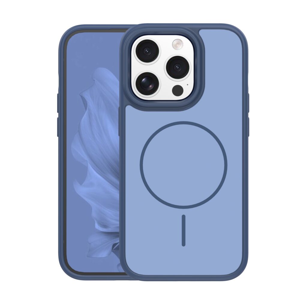 Frame Thin Mag case for iPhone 15 Pro 6,1" dark blue
