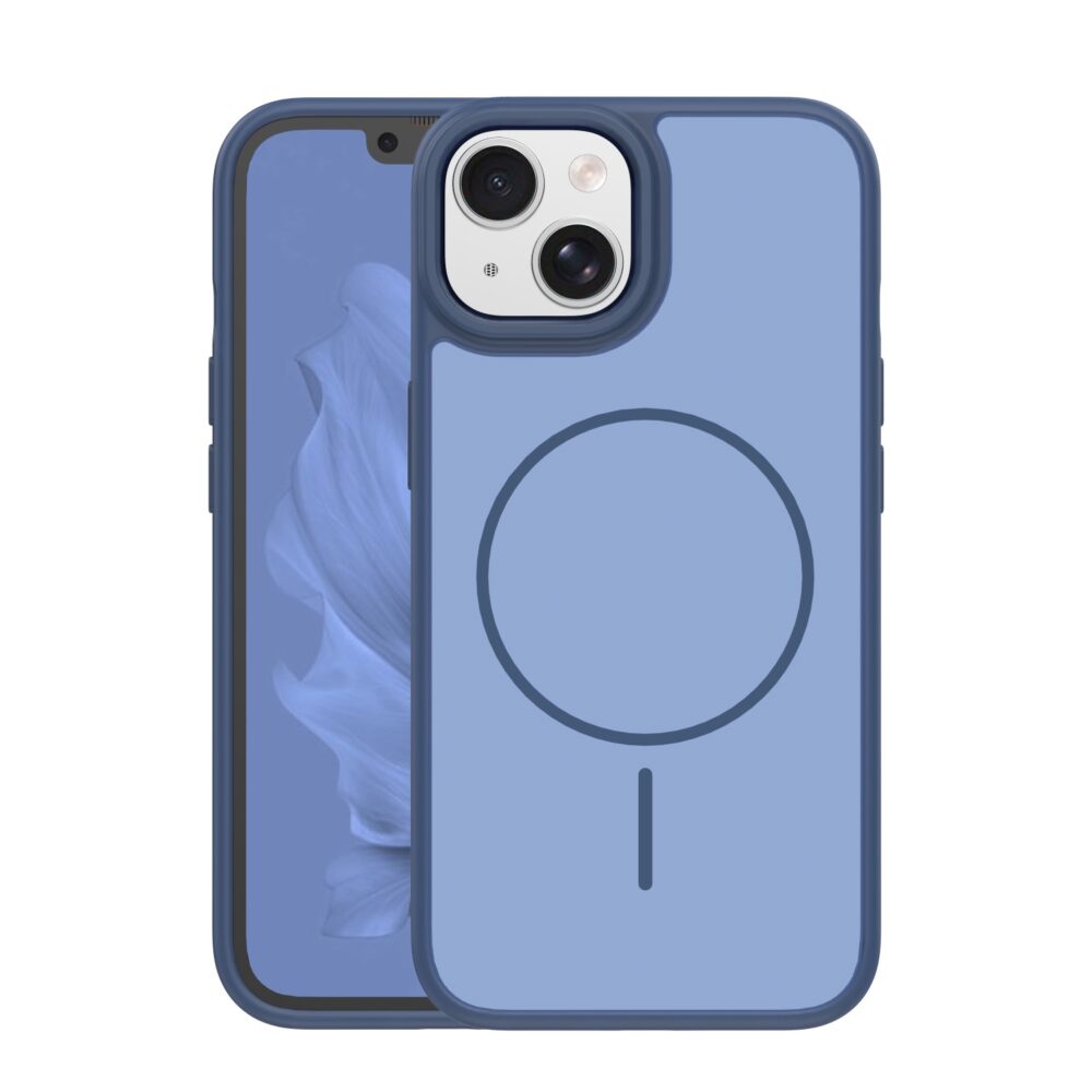 Frame Thin Mag case for iPhone 14 6,1" dark blue