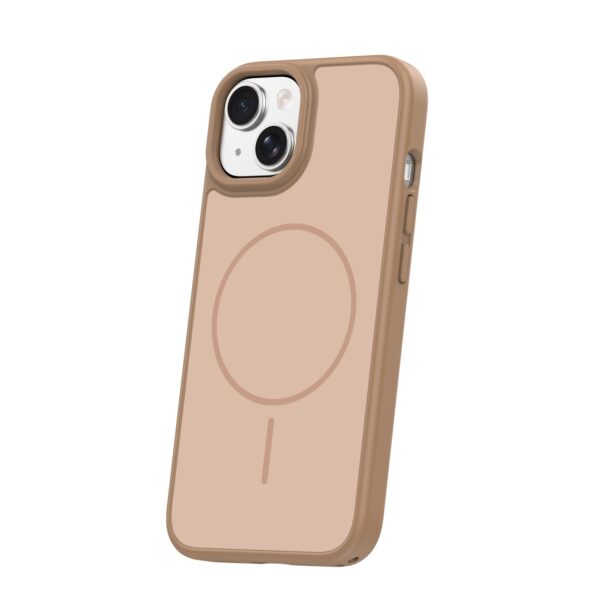 Frame Thin Mag case for iPhone 14 6,1" brown