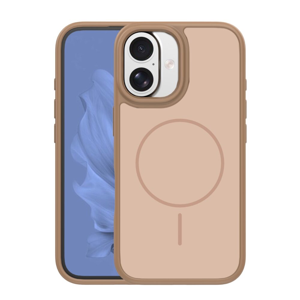 Frame Thin Mag case for iPhone 17 6,3" brown