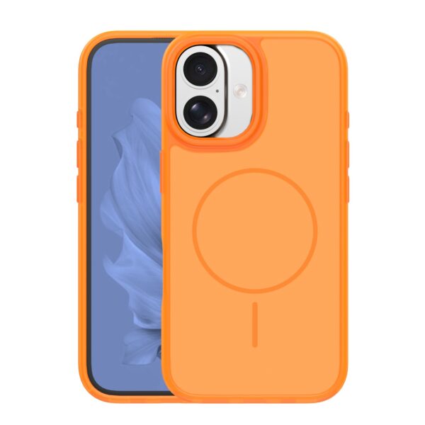 Frame Thin Mag case for iPhone 17 6,3" orange