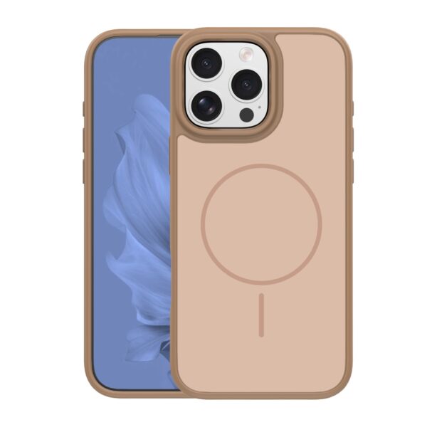 Frame Thin Mag case for iPhone 16 Pro 6,3" brown