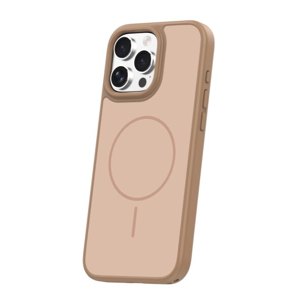 Frame Thin Mag case for iPhone 16 Pro 6,3" brown