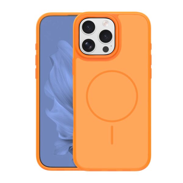 Frame Thin Mag case for iPhone 16 Pro 6,3" orange