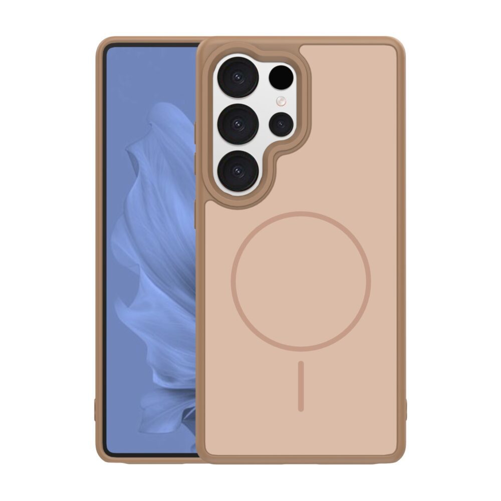 Frame Thin Mag case for Samsung Galaxy S26 Ultra brown