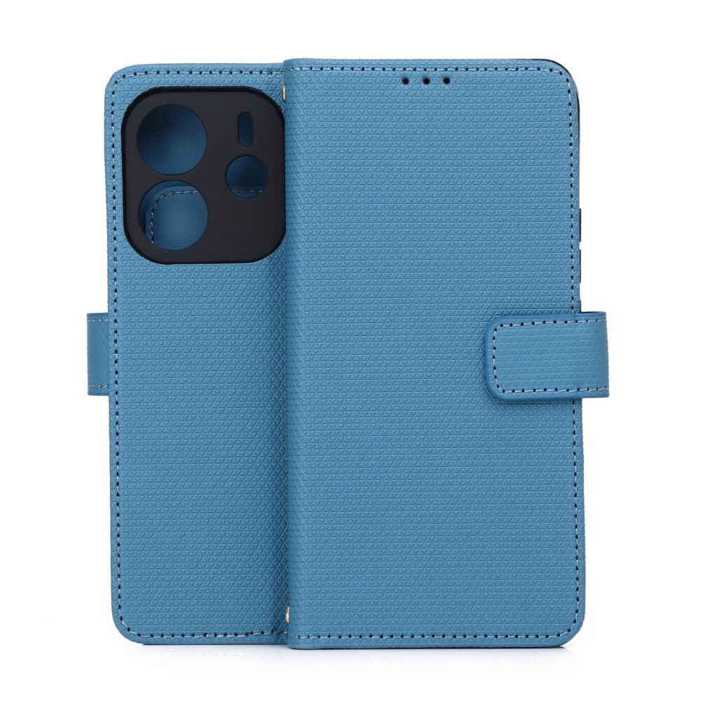 Smart Triangle case for Xiaomi Redmi Note 14 4G (Global) (164.84 x 78.15 x 8.16 mm) blue