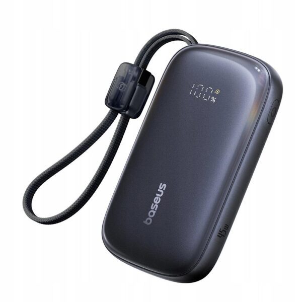 Baseus Powerbank EnerFill FC21 Qpow 3 Ultra 20000mAh 22.5W with lcd display and cable black