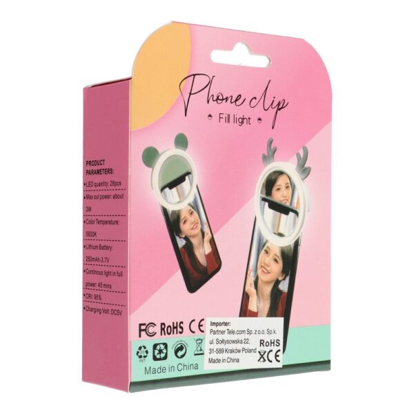 508e29e2067c86aa3acb03c7665fc62b LED light ring for selfie on mobile phone RK12 orange