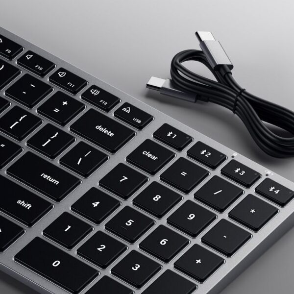 Wireless keyboard QWERTY Satechi Slim X2 ST-BTSX2M space gray