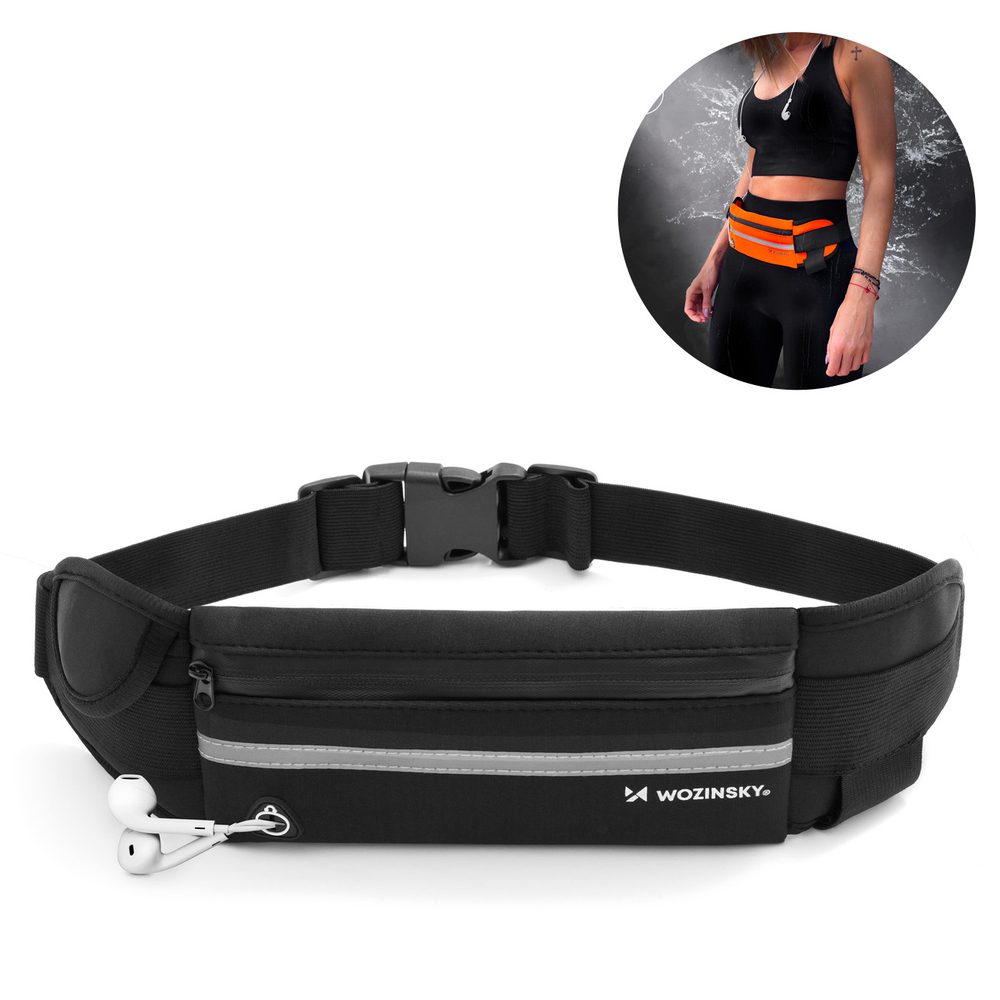 Wozinsky expandable running belt black (WRBBK1)eng